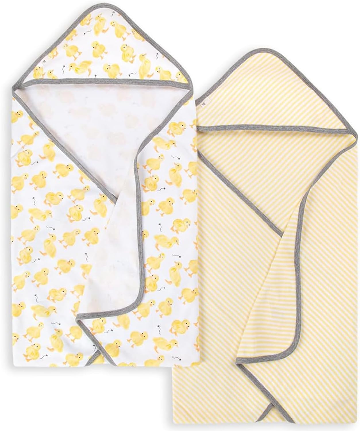 Burts Bees Baby Infant Hooded Towels Little Ducks Organic Cotton, Unis