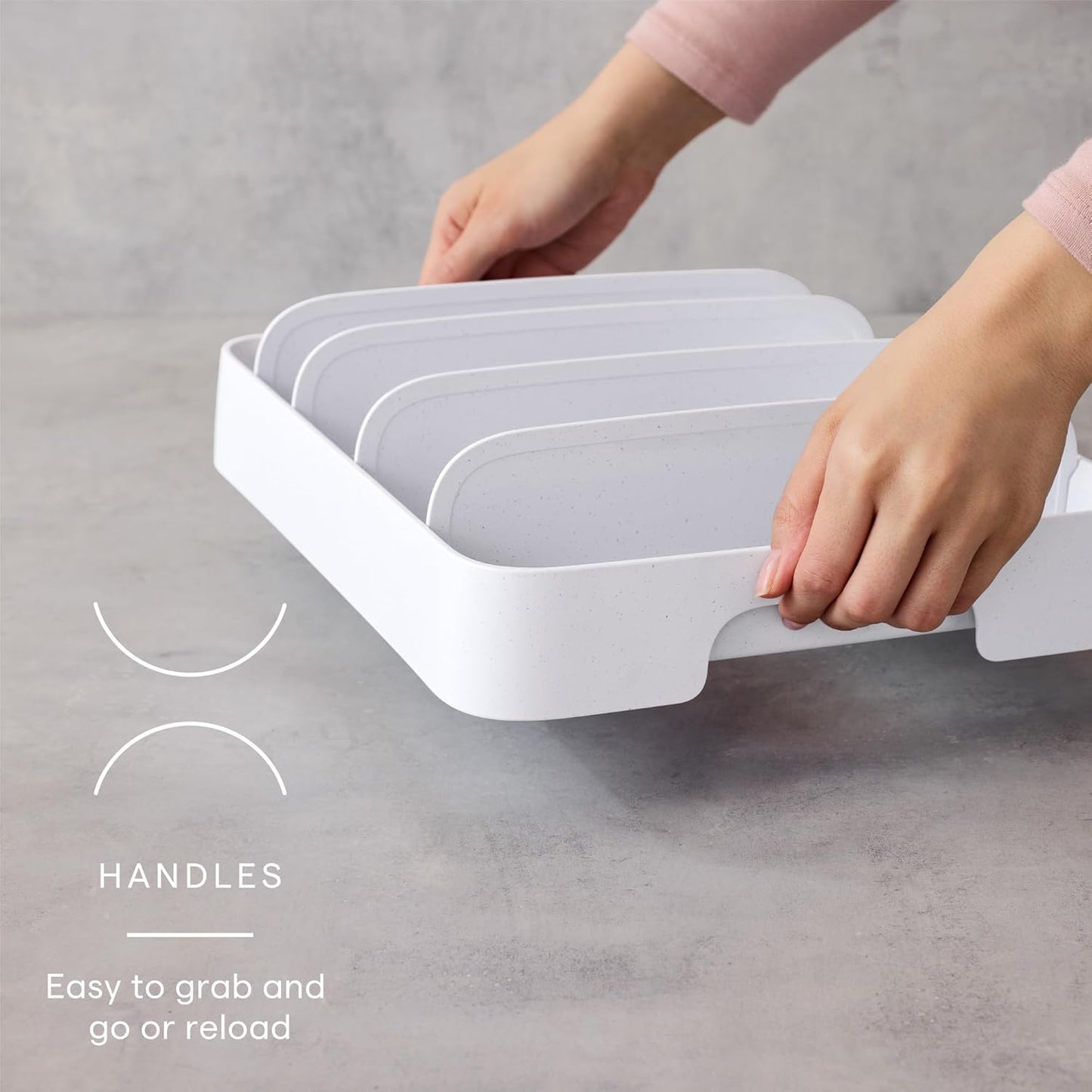 YouCopia StoraLid Adjustable Food Container Lid Organizer for Kitchen 