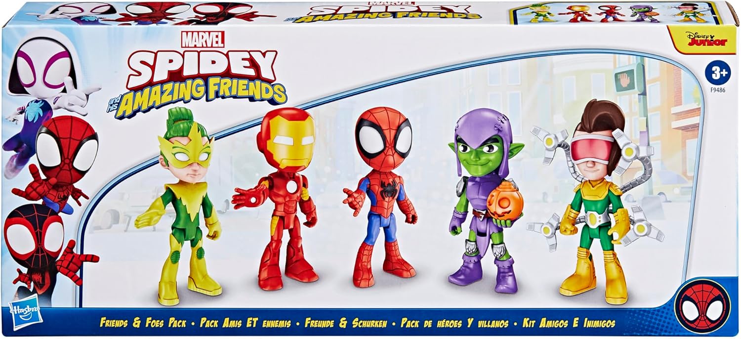 Spidey and his Amazing Friends Hasbro Marvel, Friends & Foes Pack, 5 A