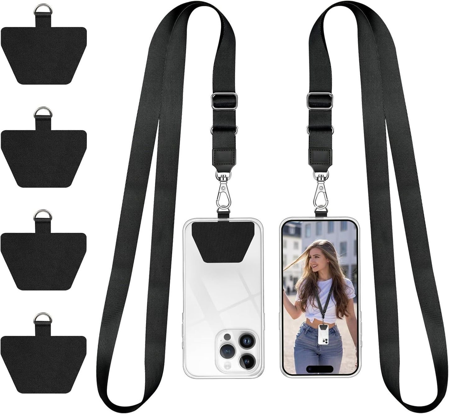 Doormoon Phone Lanyard, Universal Adjustable Neck Strap for Phone Case