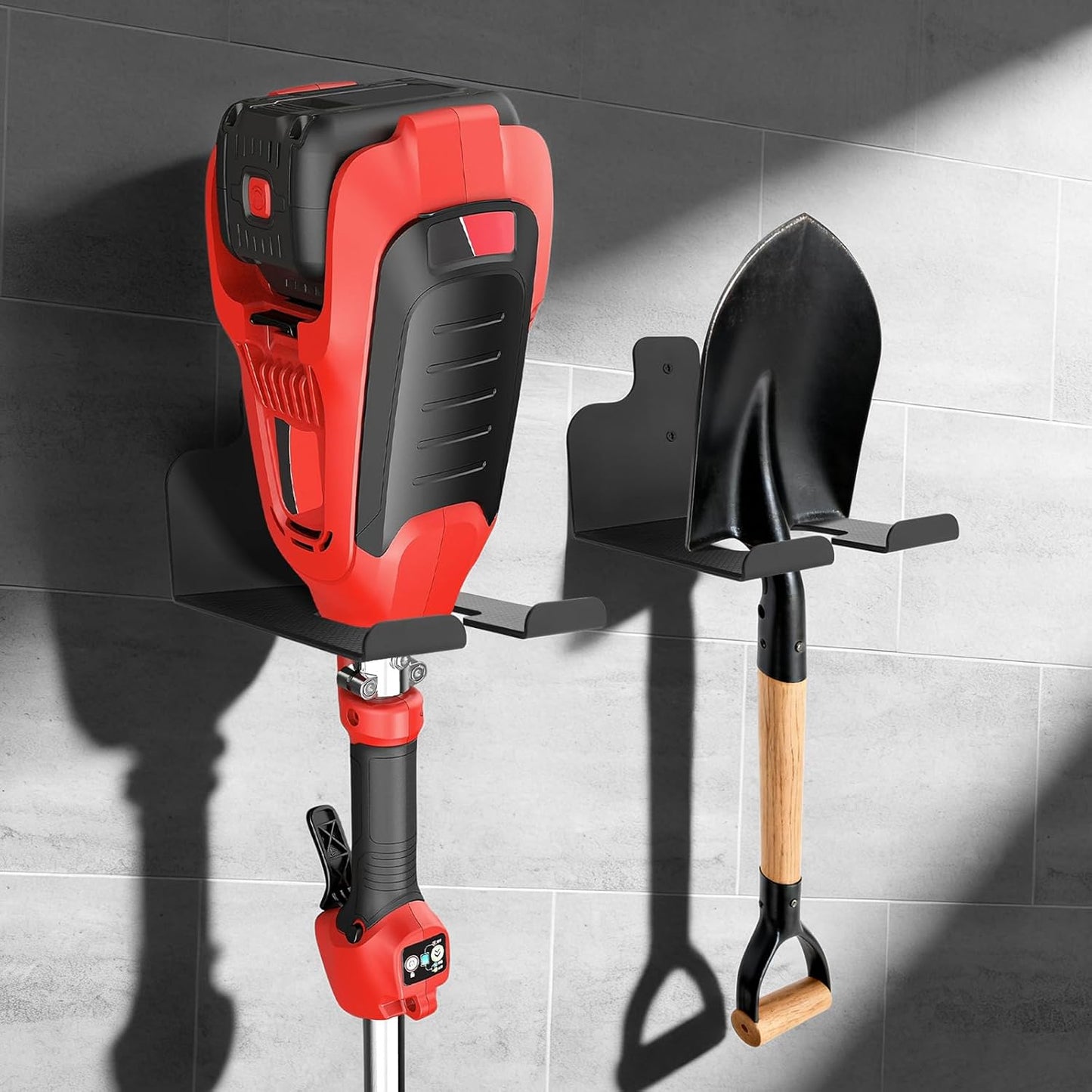 Weedeater Hanger, Garden Power Tool Hanger Weed Whackers Holder Wall Mounted for Grass Trimmer, Hedge Trimmer, Garage Trimmer, Garden Tools, 4 Pack