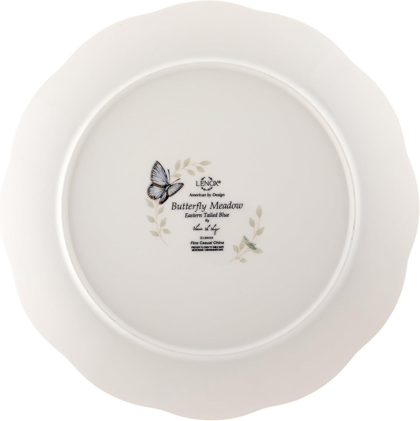 Lenox Dinnerware Set, Butterfly Meadow 18-Piece Set, Service For 6, Wh