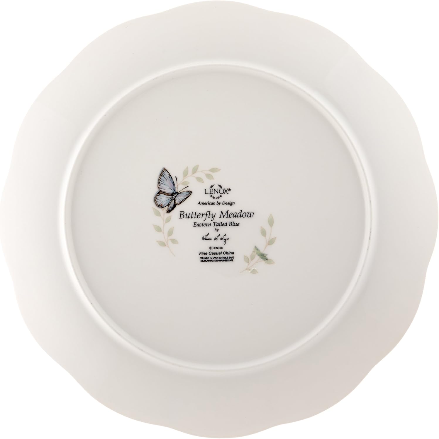 Lenox Dinnerware Set, Butterfly Meadow 18-Piece Set, Service For 6, Wh