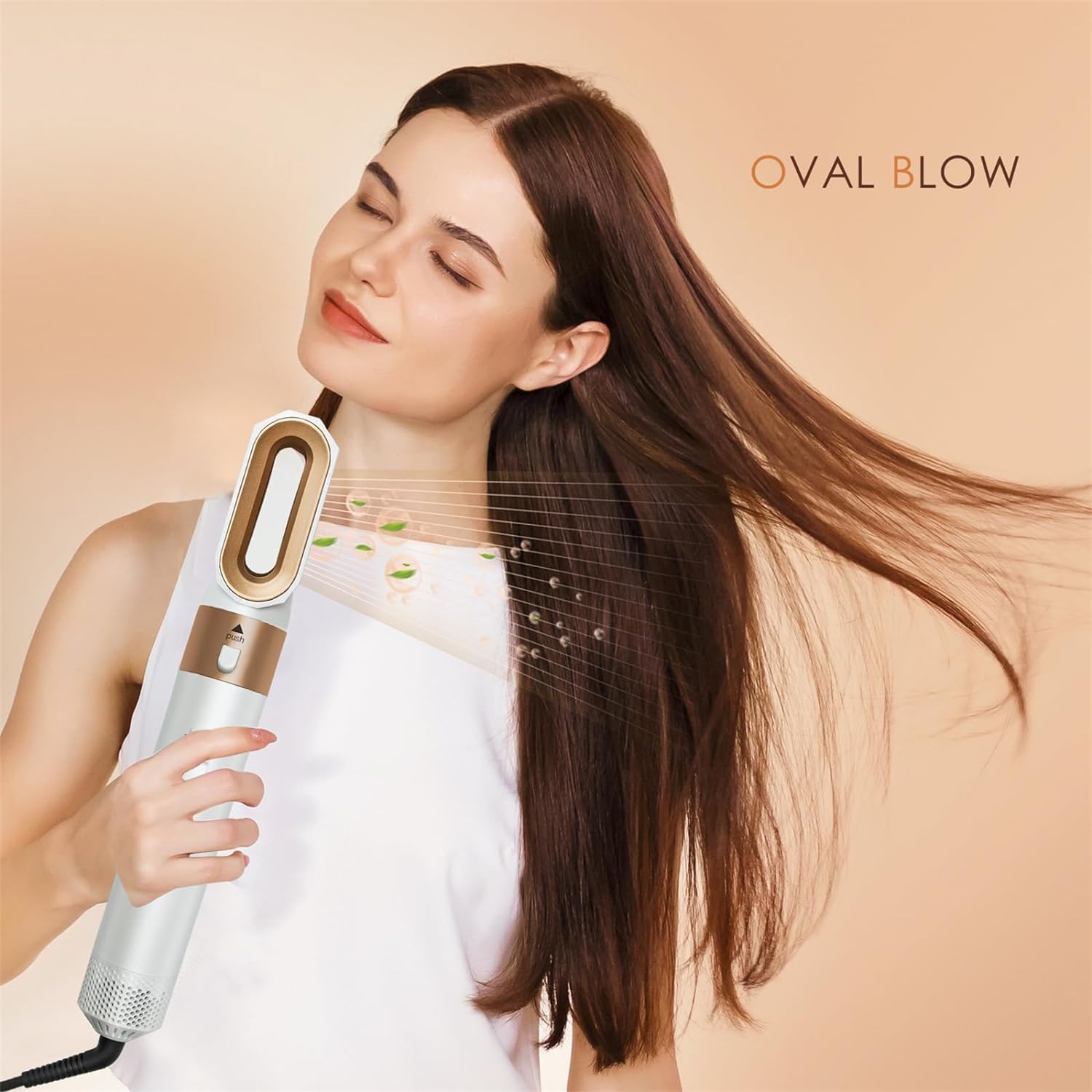 Hair Dryer Brush 5 in 1, Negative Ion Blow Dryer Brush Set - 110,000 R