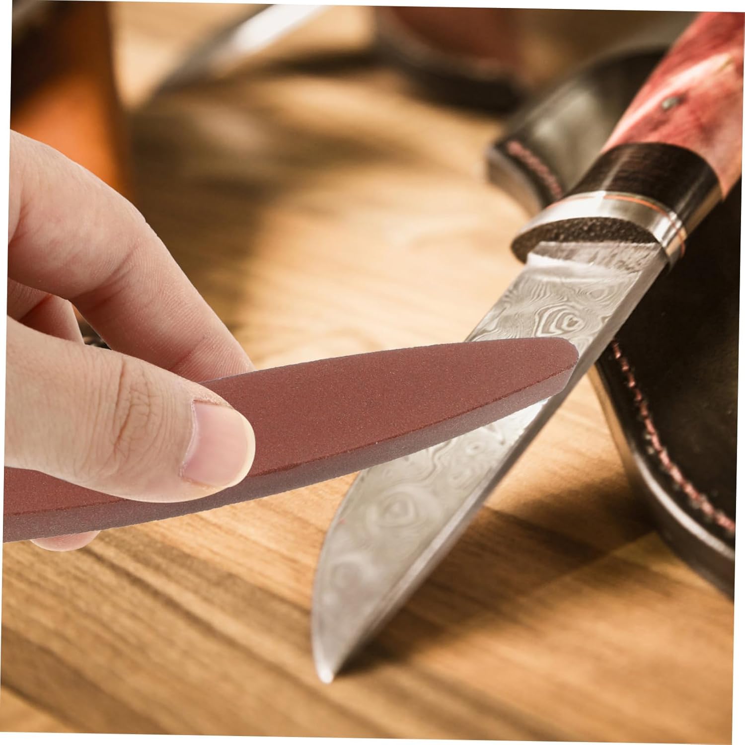 BESTOYARD 3pcs Portable Sharpener Tool for Kitchen and Garden Cutlery 