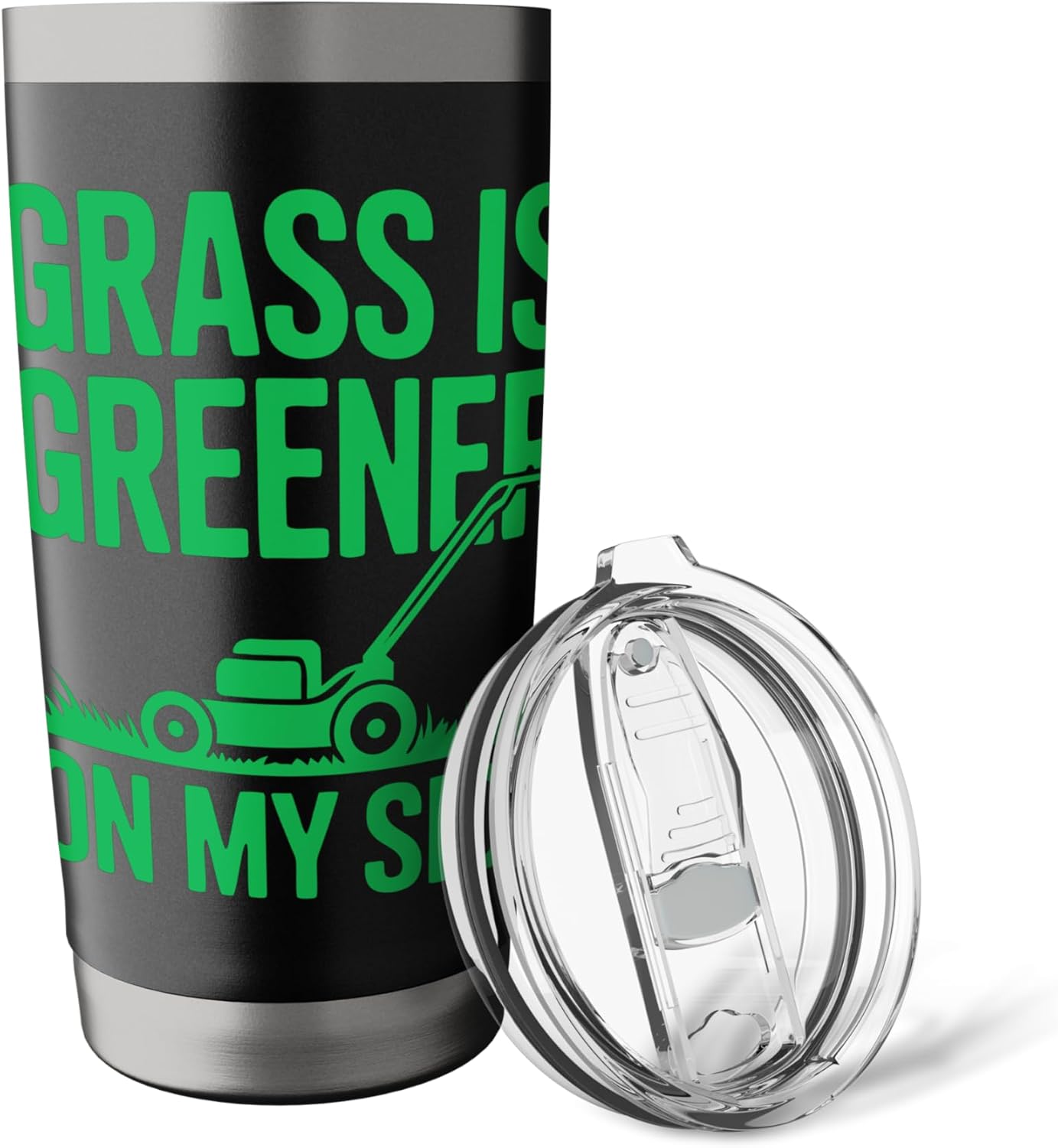 Lawn Mover Garden Grass Lawn Care Mowing Landscaping Stainless Steel Insulated Tumbler