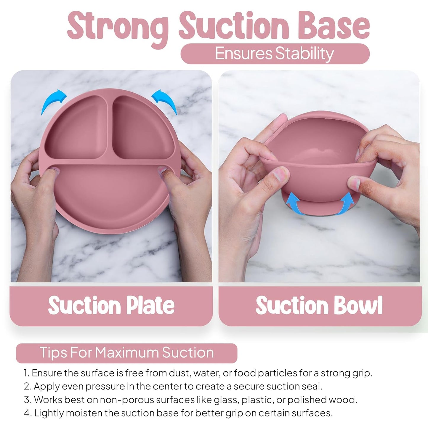 O'doe Baby Weaning Set – 15 Pcs Silicone Baby Feeding Set with Suction