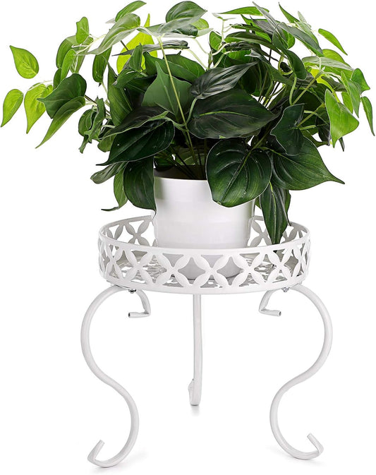 OwnMy Metal Round Plant Stand Rustproof Iron Flower Pot Holder, Indoor