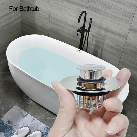 Bathtub Stopper | Shower Drain Hair Catcher, Pop-up Tub Stopper with S