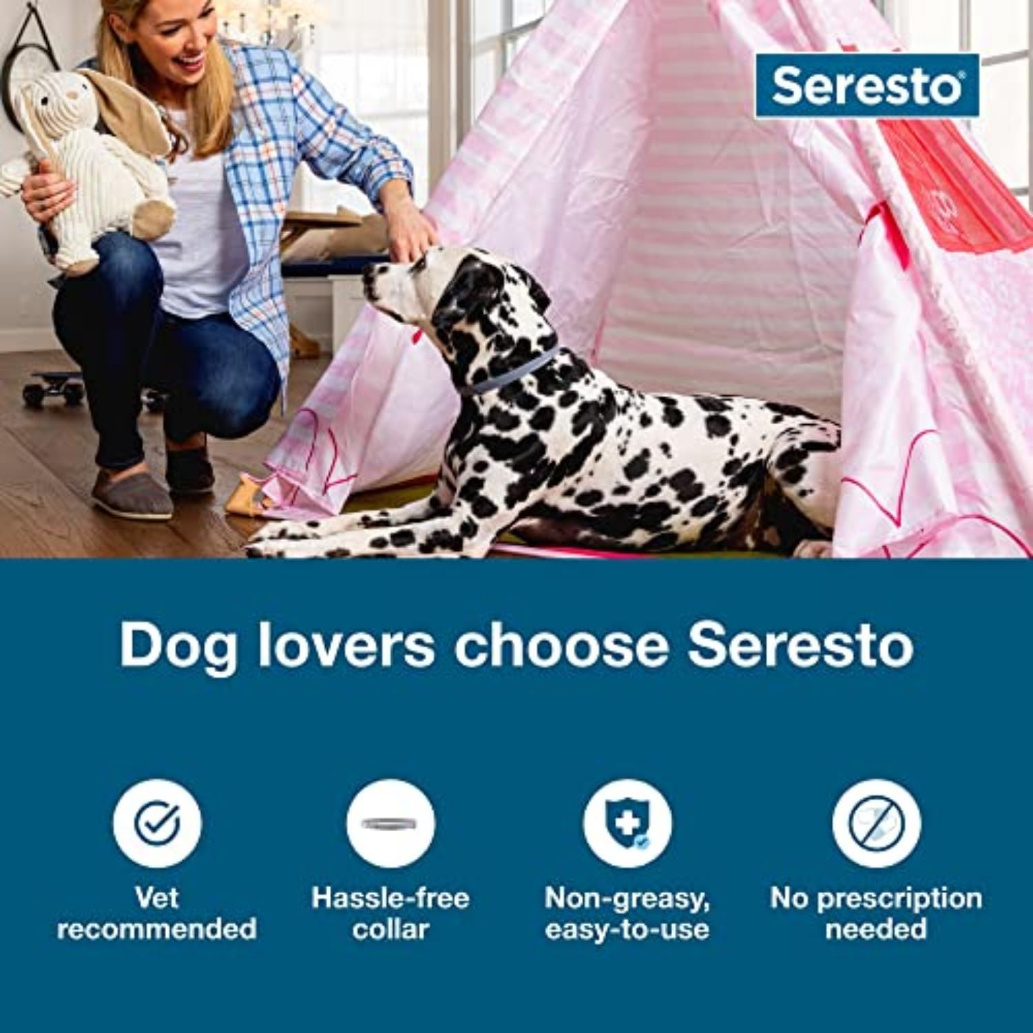 Seresto Flea & Tick Collar For Dogs Over 18 lbs., Treatment & Preventi