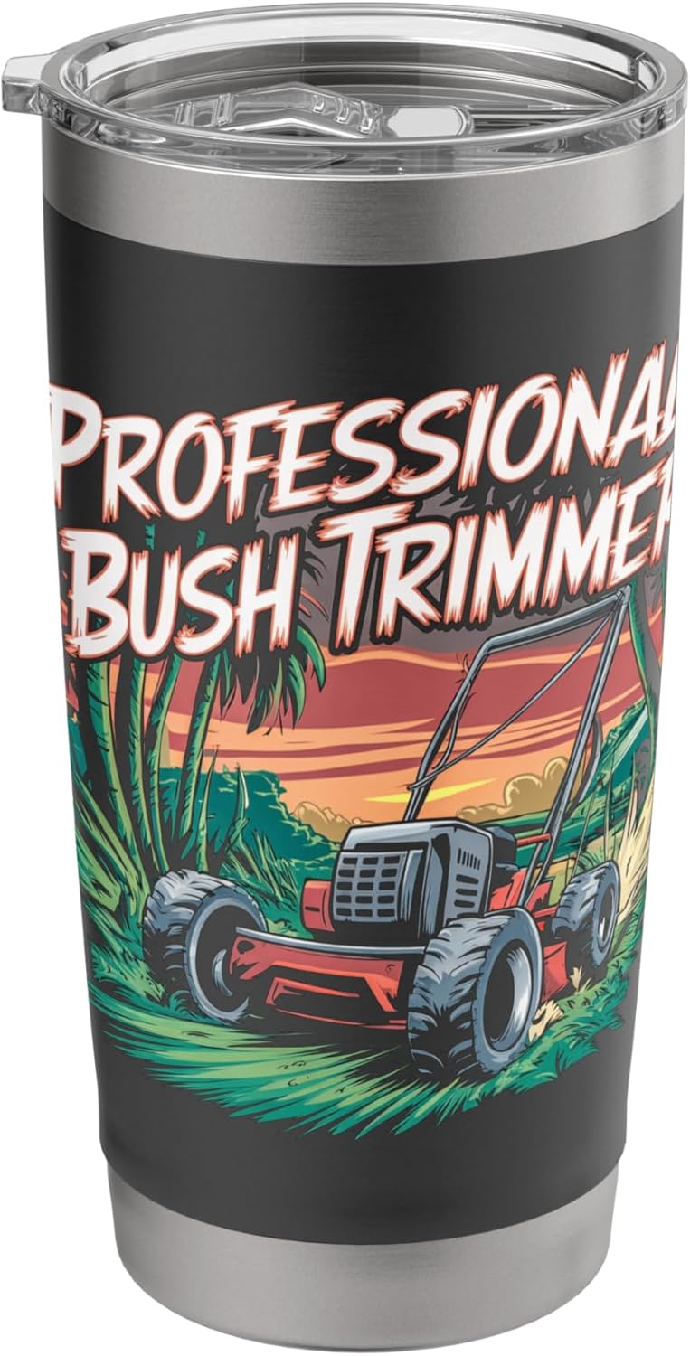 Professional Bush Trimmer Lawn Tractor Mowing Care Stainless Steel Insulated Tumbler