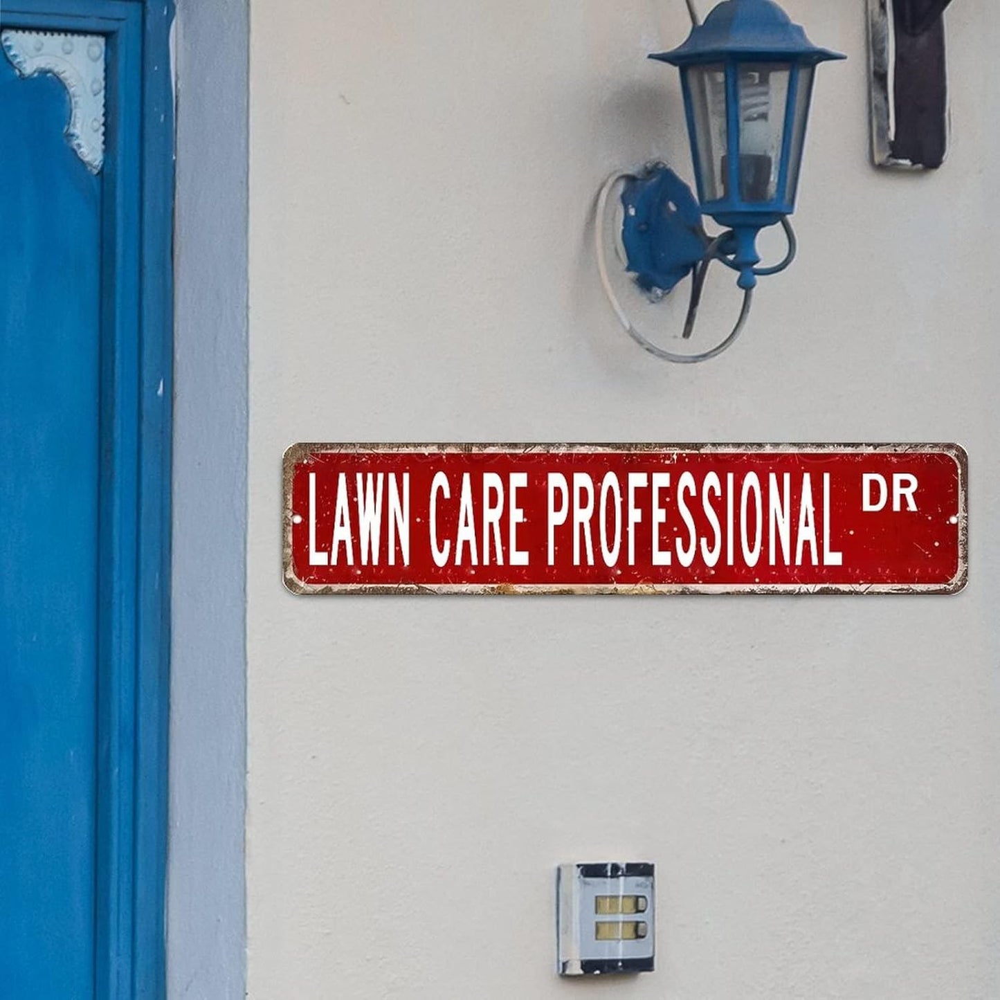 Lawn Care Professional Street Custom Signs Outdoor Metal Sign Lawn Care Professional Decor Care Professional Gift Vintage Metal Wall Sign Rustic Wall Art For Bedroom Living Room Front Porch