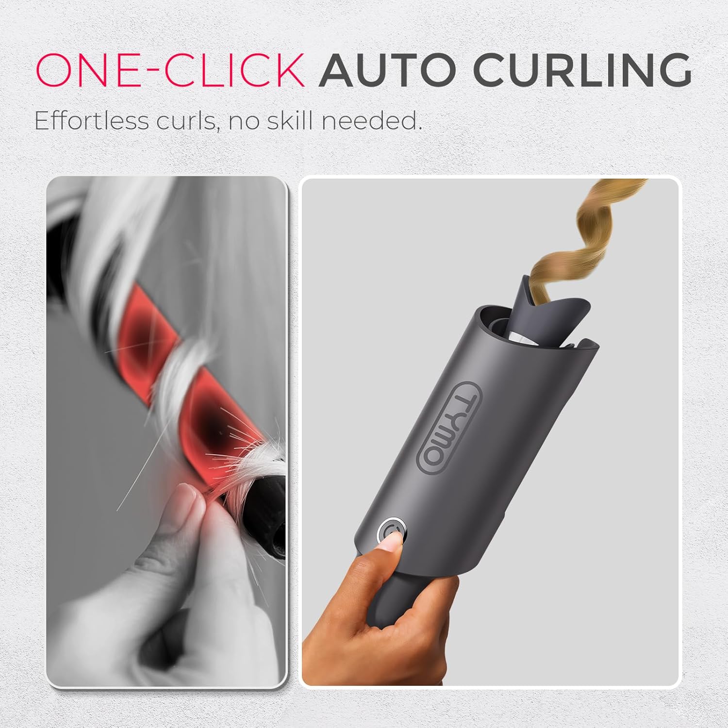 TYMO Automatic Rotating Curling Iron - TYMO CURLPRO Beach Waves Curlin