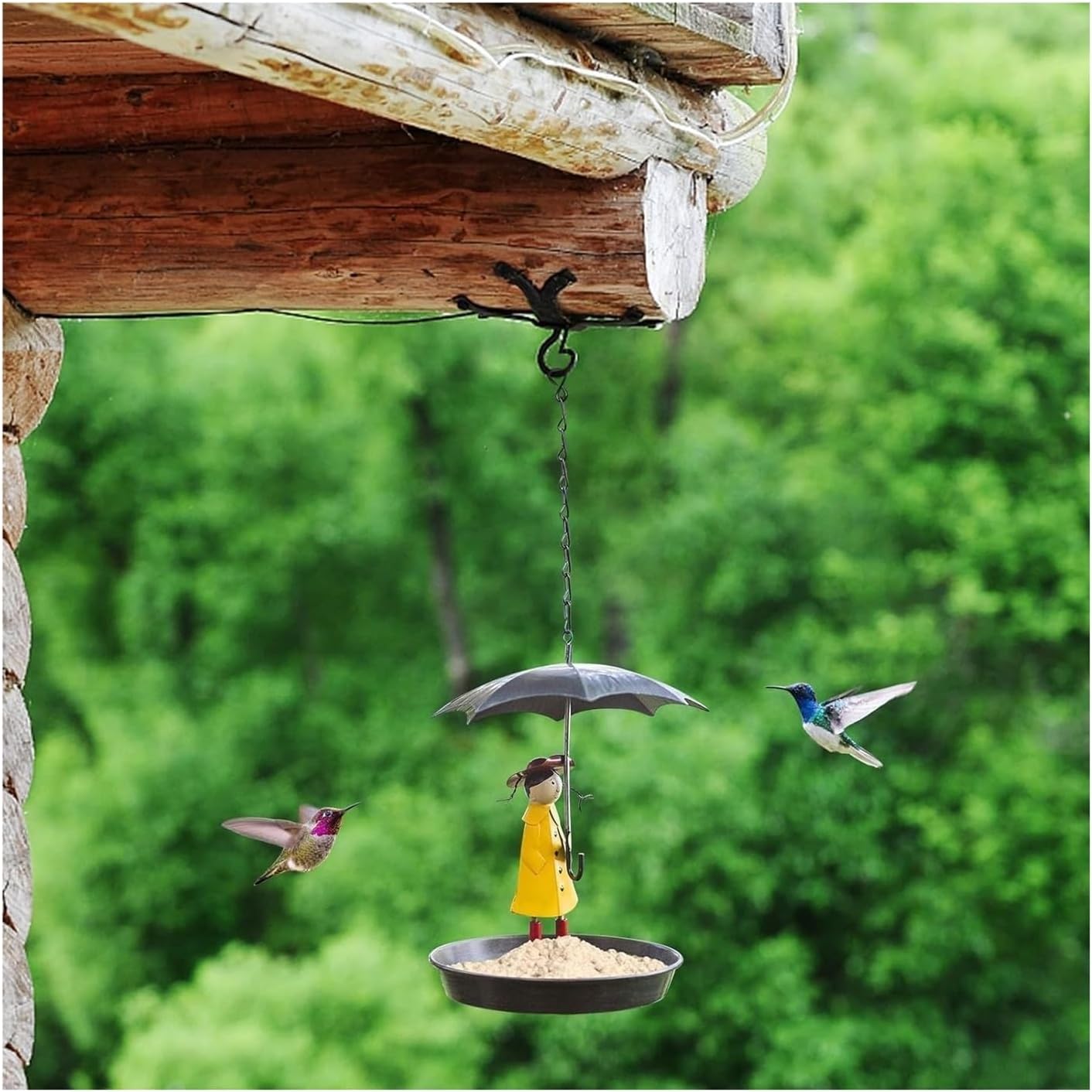 SOYON Umbrella Girl Bird Feeder,garden Bird Feeders,hanging Bird Feeder,garden Decoration Bird Feeder,for Garden Yard Decoration