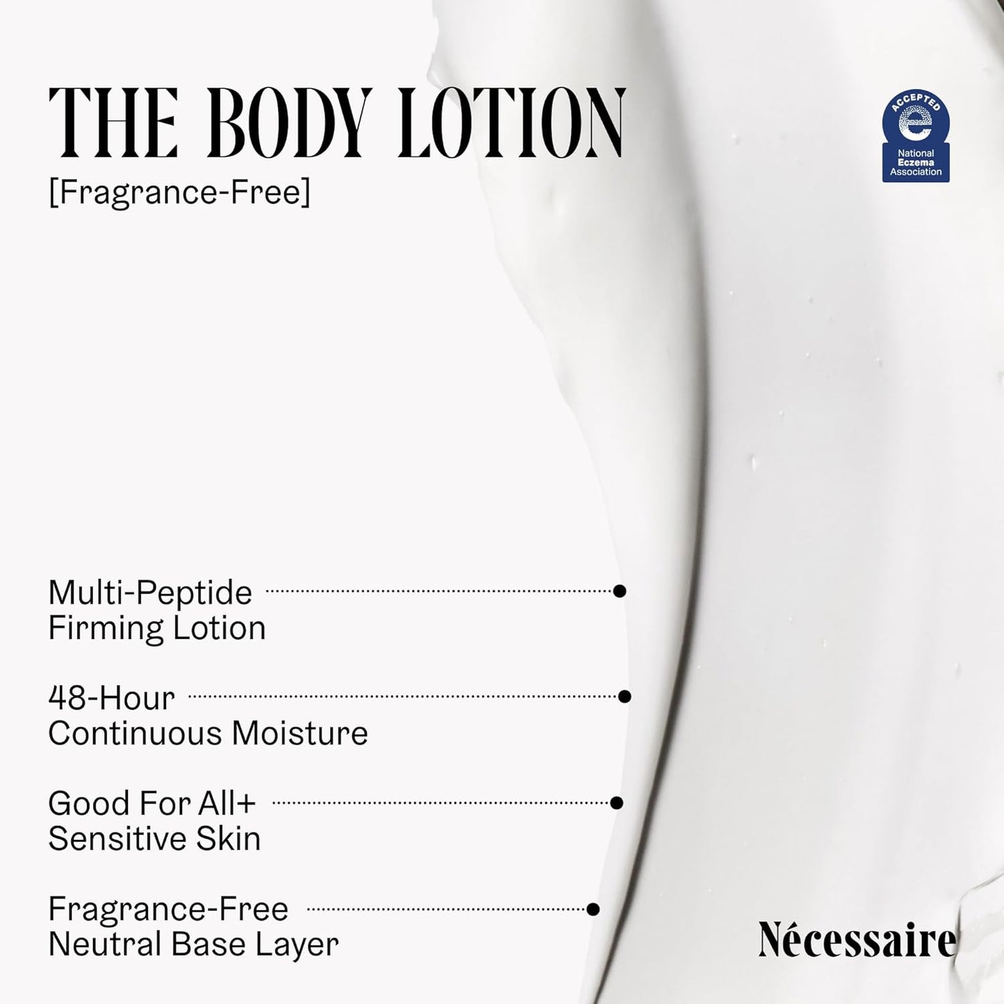 Nécessaire The Body Lotion Fragrance-Free - Multi-Peptide Moisturizer 
