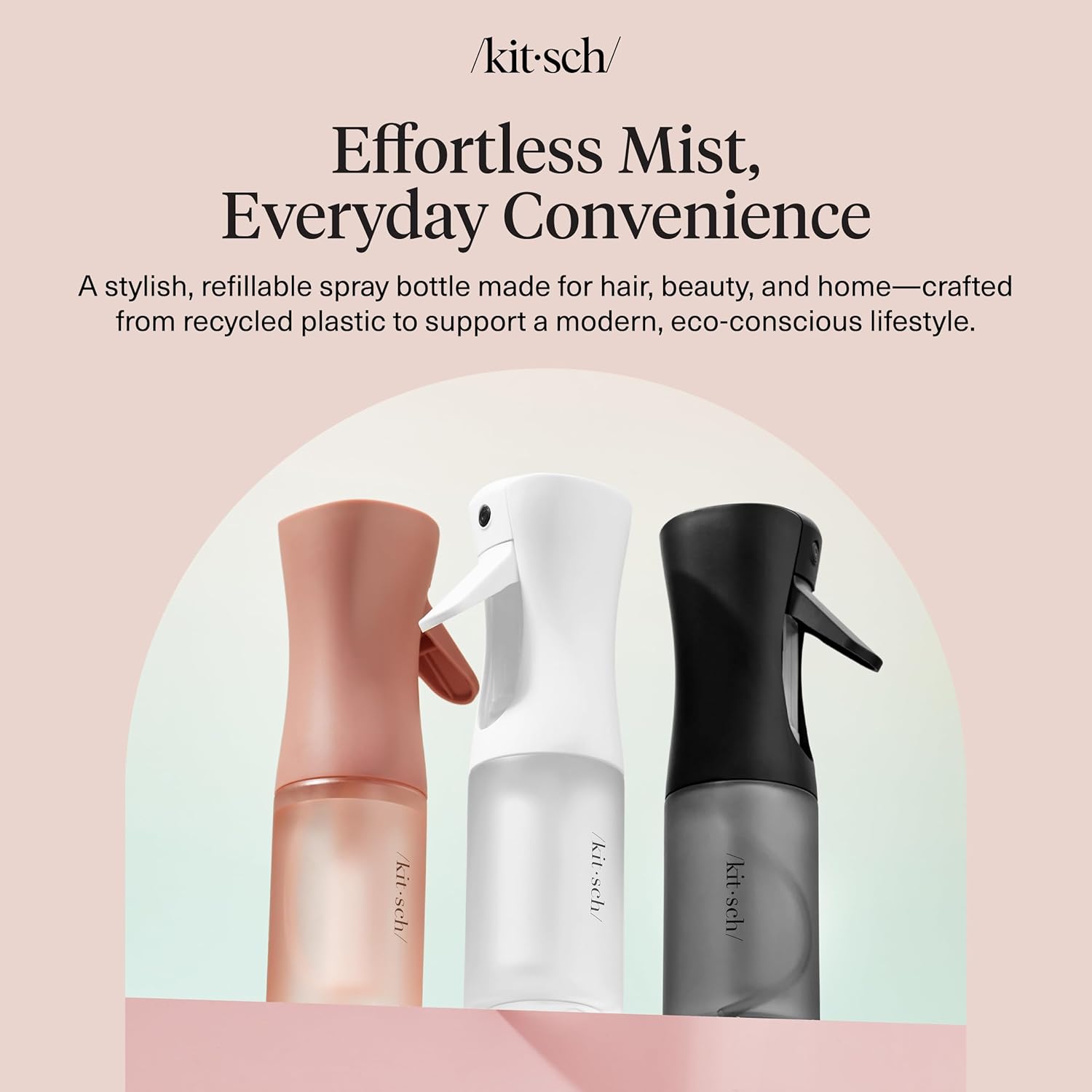 Kitsch Continuous Spray Bottle for Hair – Fine Mist Water Mister & Wat