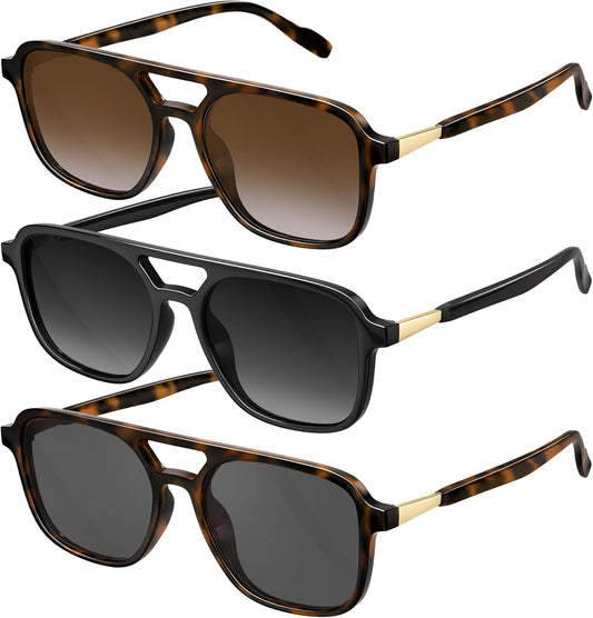 Retro Aviator Sunglasses for Women Men:Polarized Trendy Vintage 70s Re