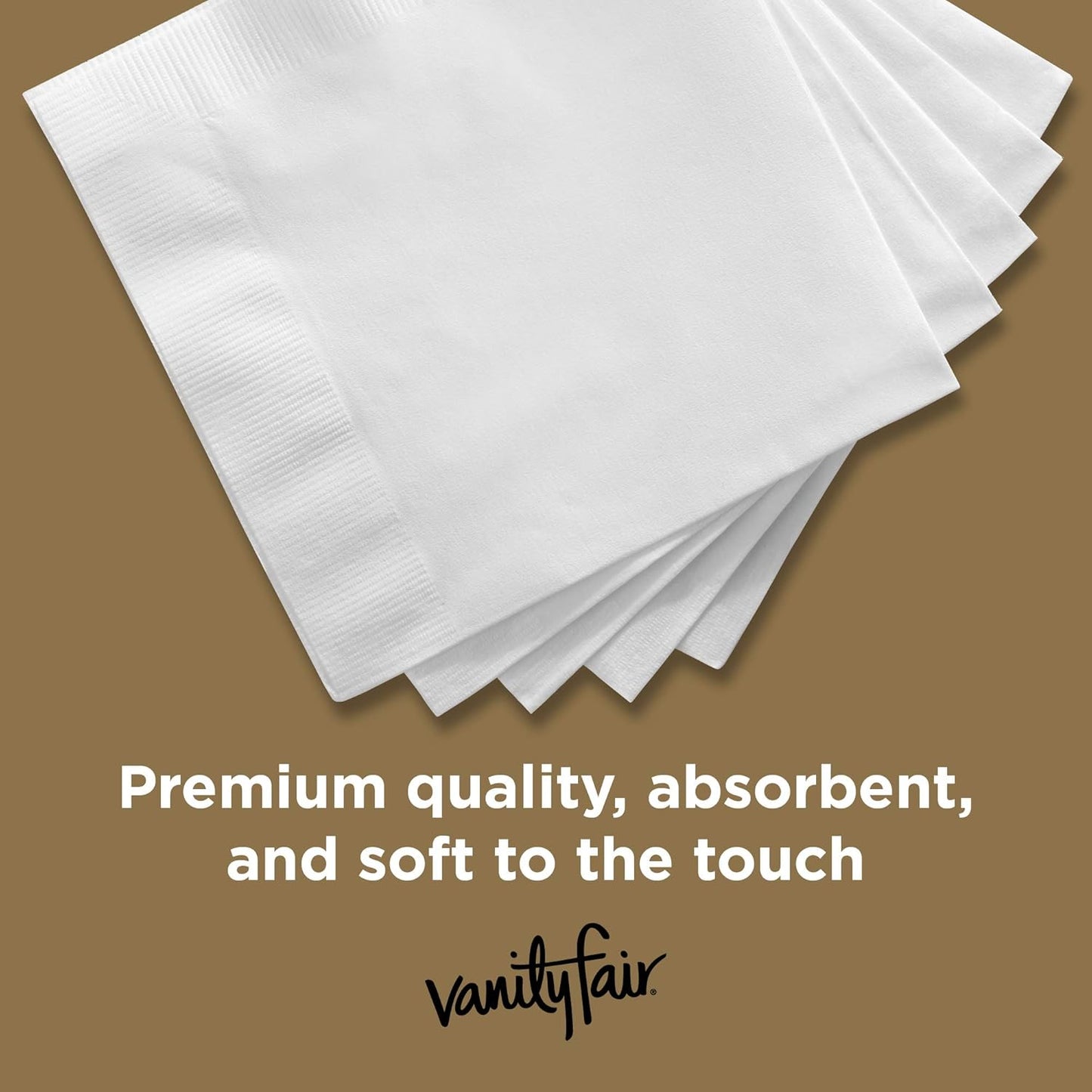 Vanity Fair Entertain Paper Napkins, 40 Count (Pack of 8), Disposable Napkins Made For Entertaining And Events