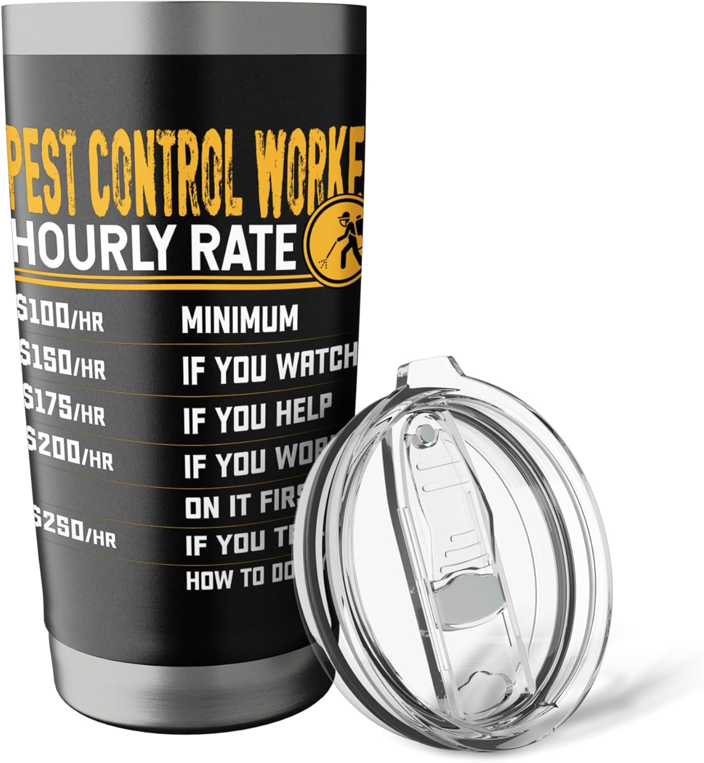 Pest Control Worker Hourly Rate - Pest Control Operator Stainless Steel Insulated Tumbler