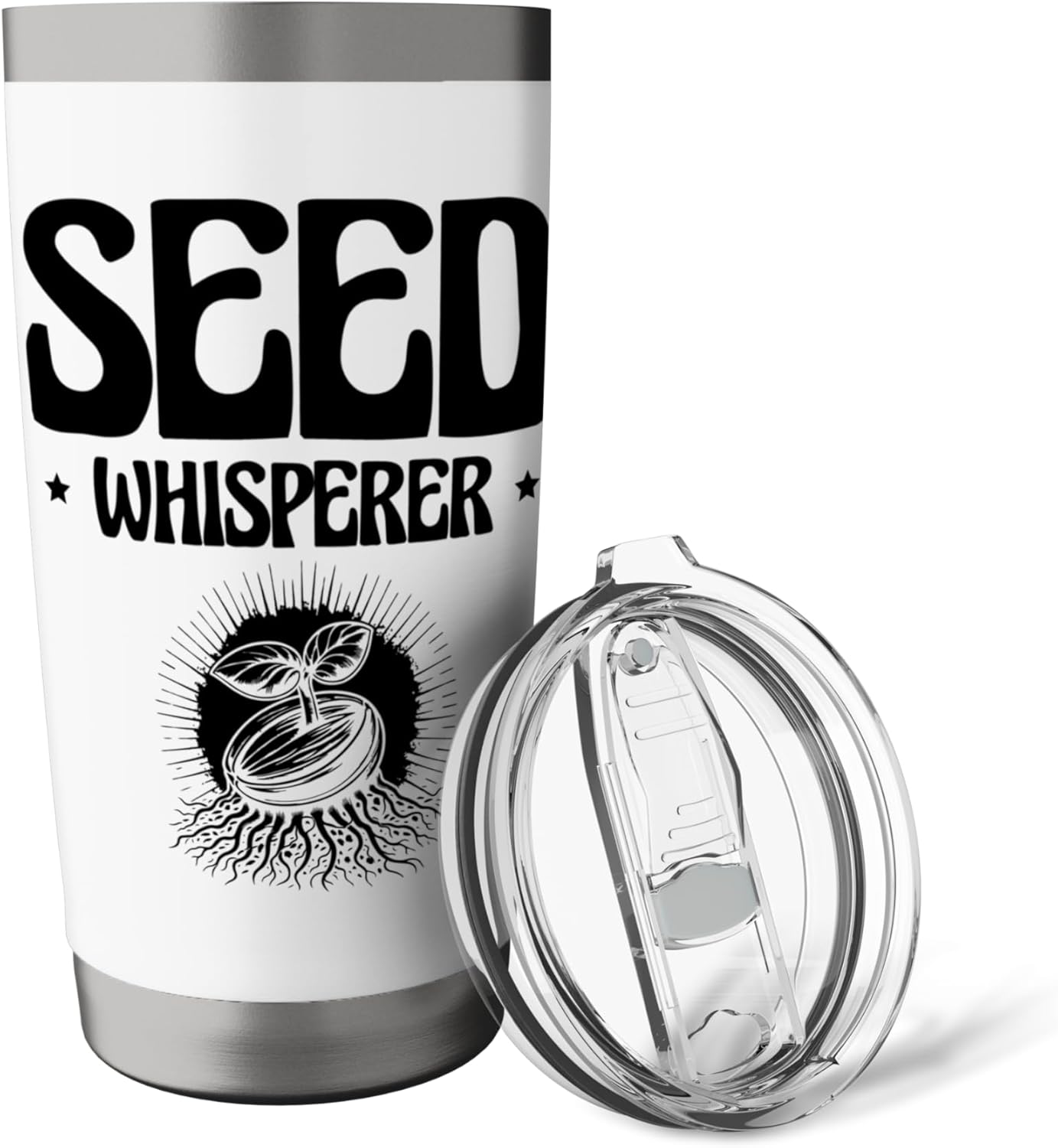 Seed Whisperer Gardener Plants Garden Flower Gardening Stainless Steel Insulated Tumbler