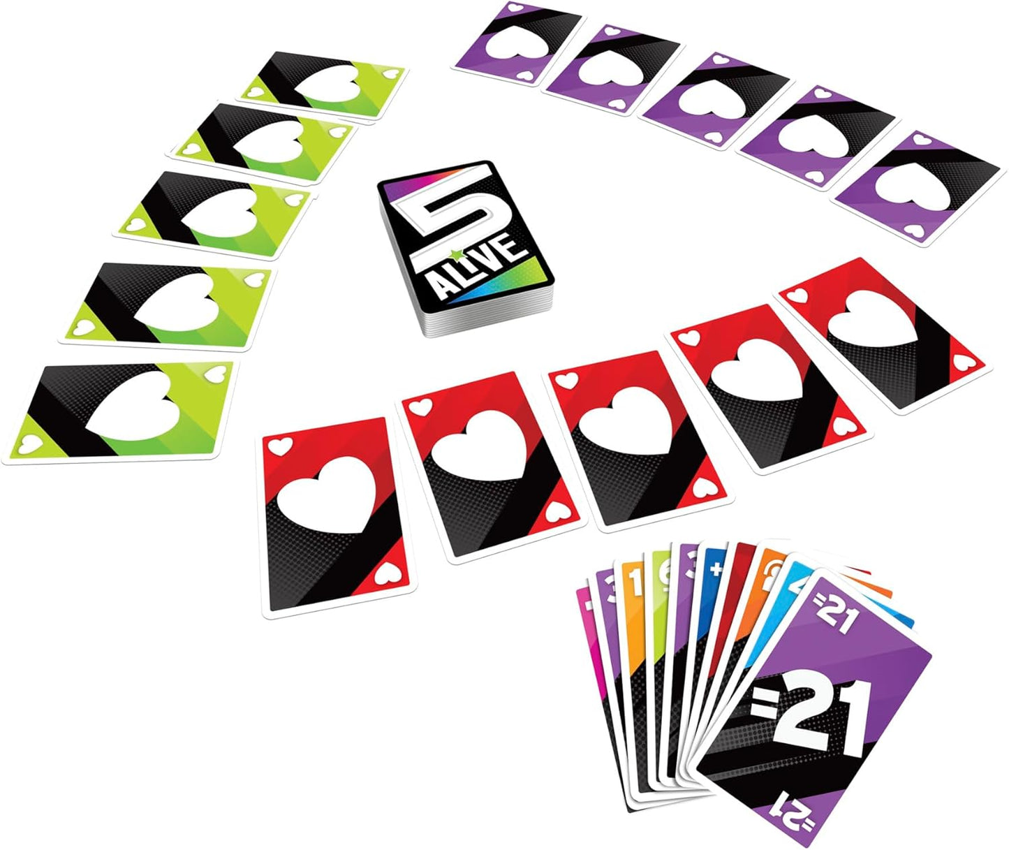 Hasbro Gaming 5 Alive Card Game, Fast-Paced Game for Kids and Families