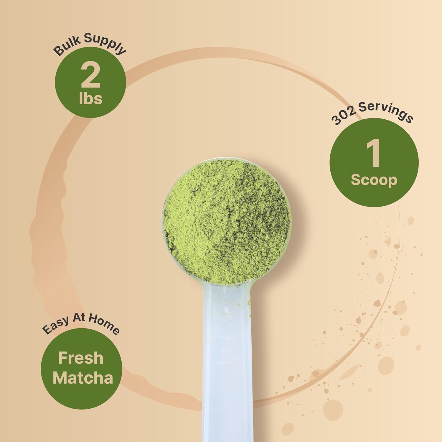 Organic Matcha Green Tea Powder, 2 Pounds | Unsweetened with Zero Suga