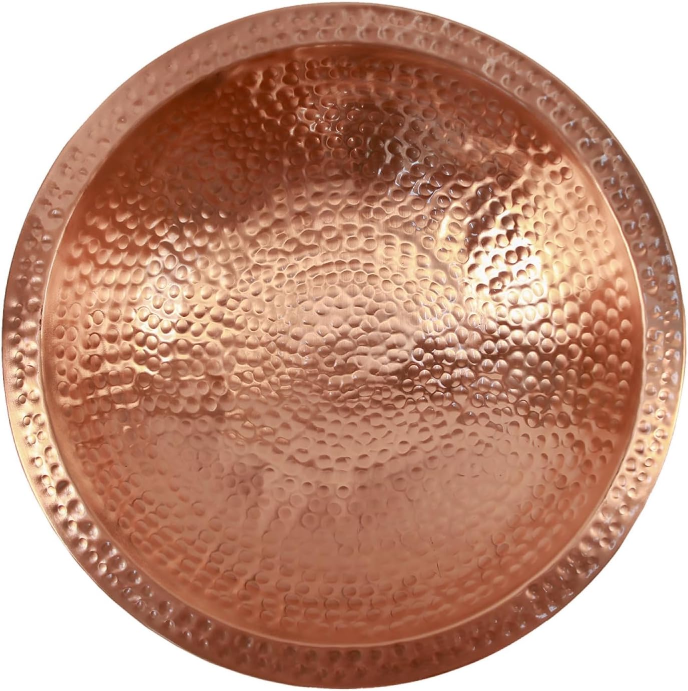 Achla Designs 201-4017 Hammered Solid Tripod Stand Birdbath, Satin Copper
