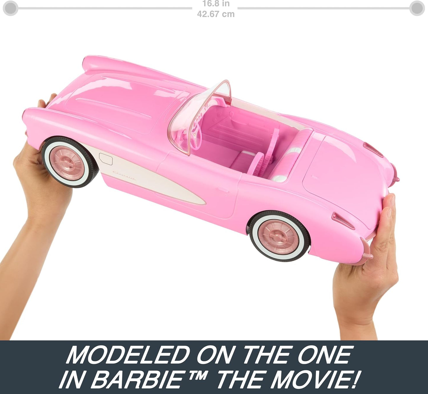 Barbie Hot Wheels RC Corvette from the Movie, Full-Function Remote-Con