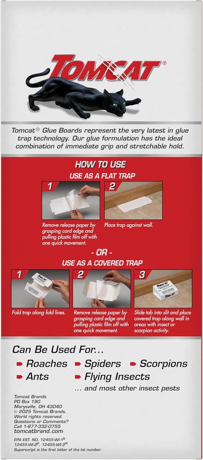 Tomcat Household Pest Glue Trap, 4-Pack