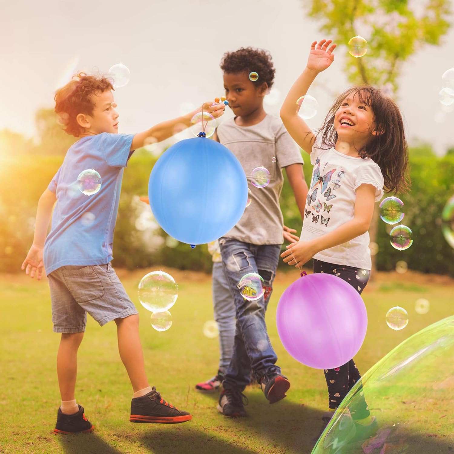 RUBFAC 36Pcs Punch Balloons, Heavy Duty Party Favors For Kids, Punchin