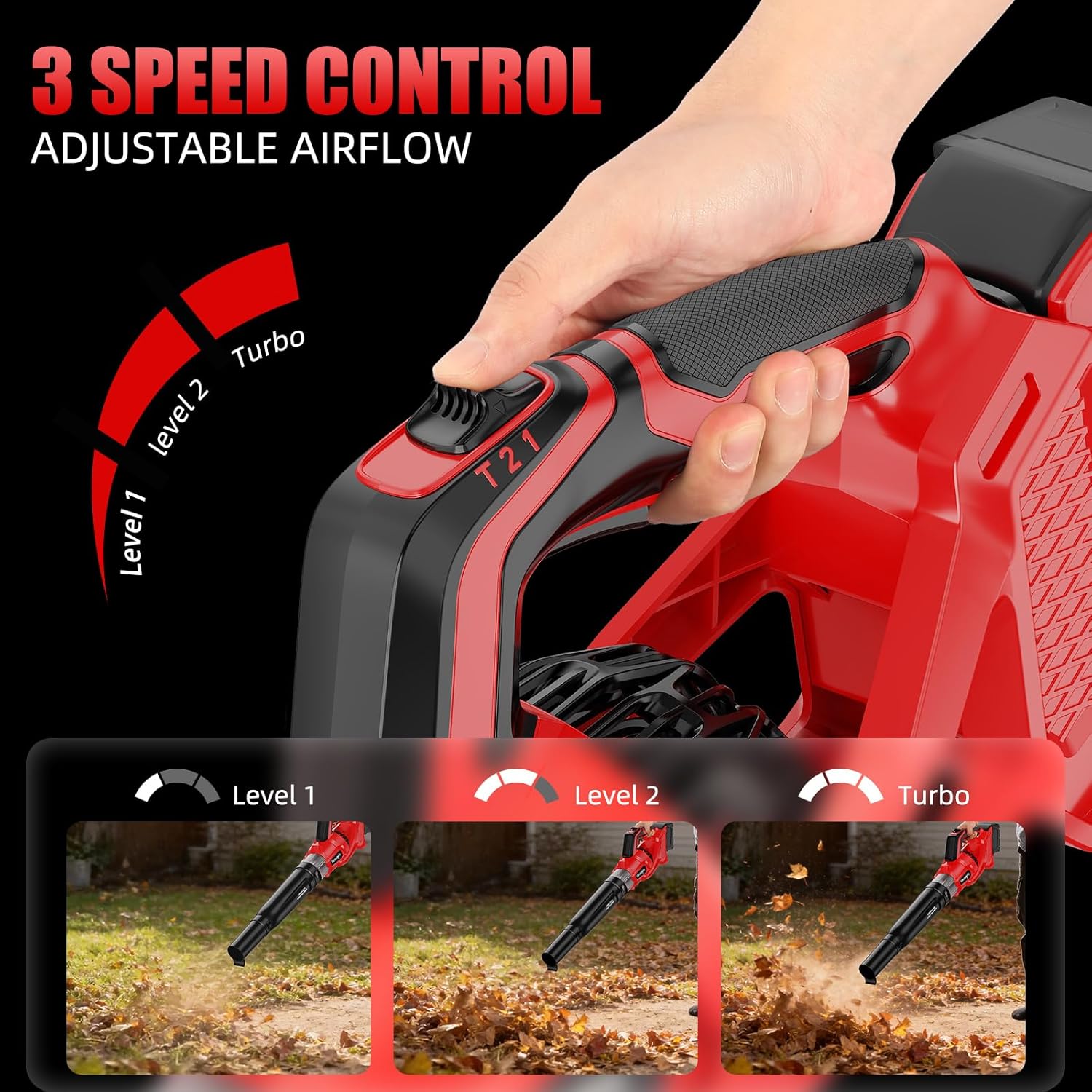 Leaf Blower Cordless Compatible with Milwaukee 18V M18 Battery, 600 CF