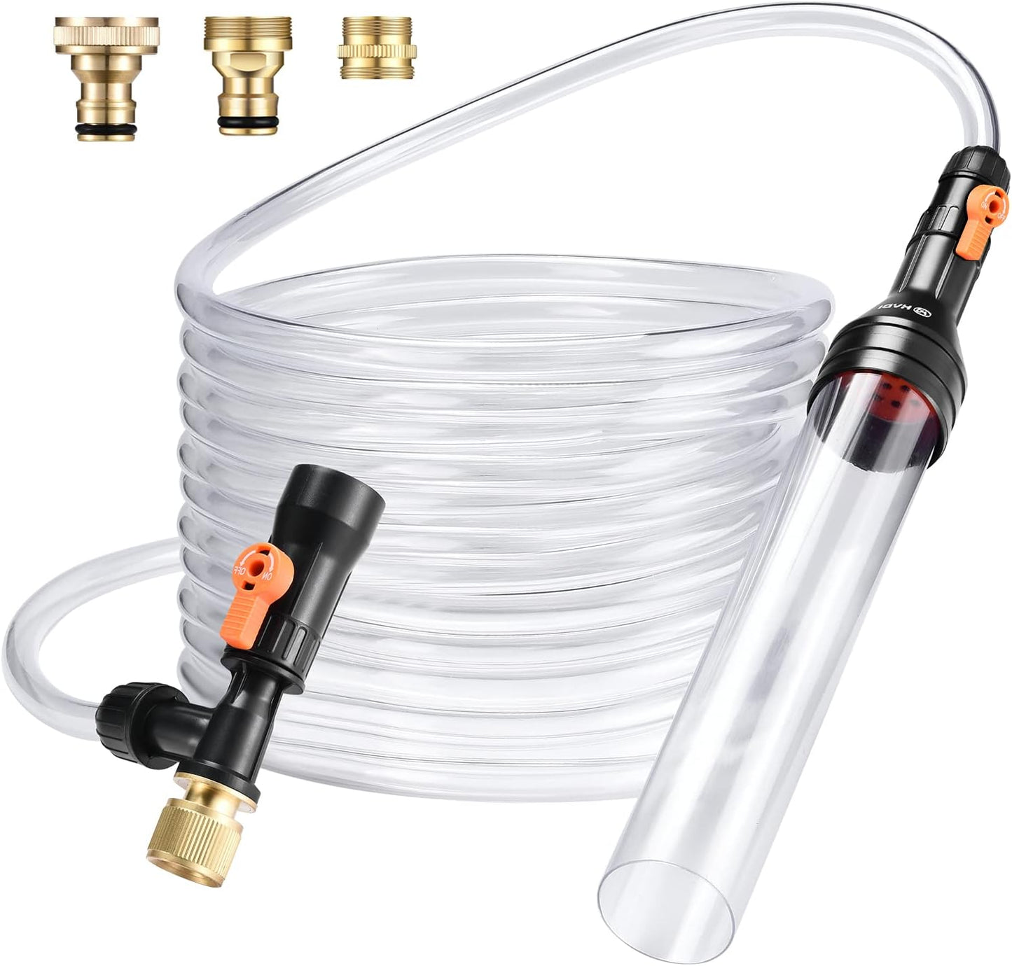 Gravel Vacuum for Aquarium Water Changer Fish Tank Cleaning Tools,Siph