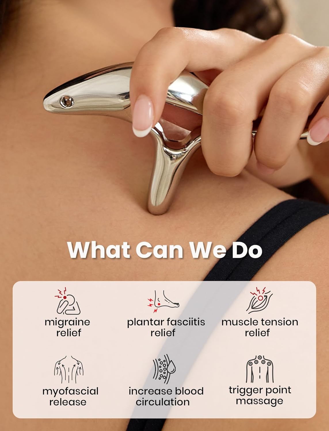 lifechill Trigger Point Massage Tool for Deep Tissue Massage & Gua Sha