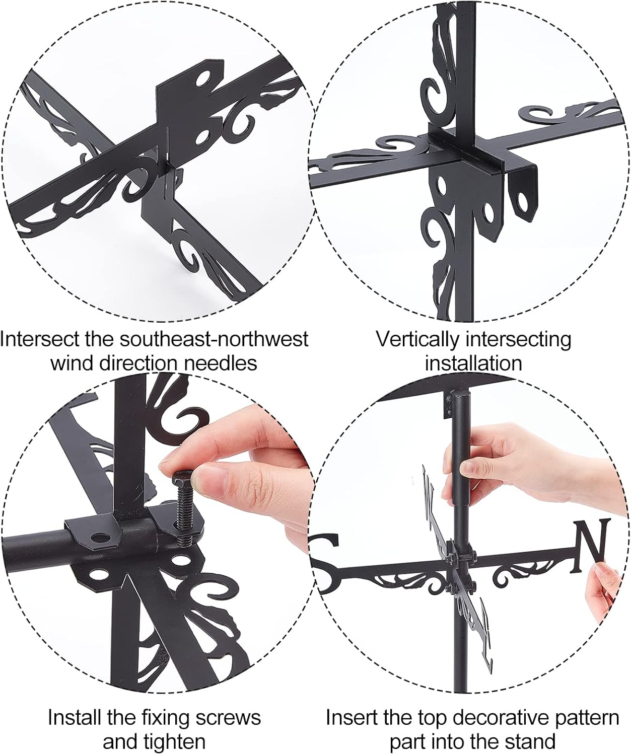 SUPERDANT Train Iron Weather Vane Train Metal Weathervane Black Wind Direction Garden Art Decor for Roof Indicators Wind Vanes for Yard Outdoor Farm Barn Sheds Garden Patio Decoration