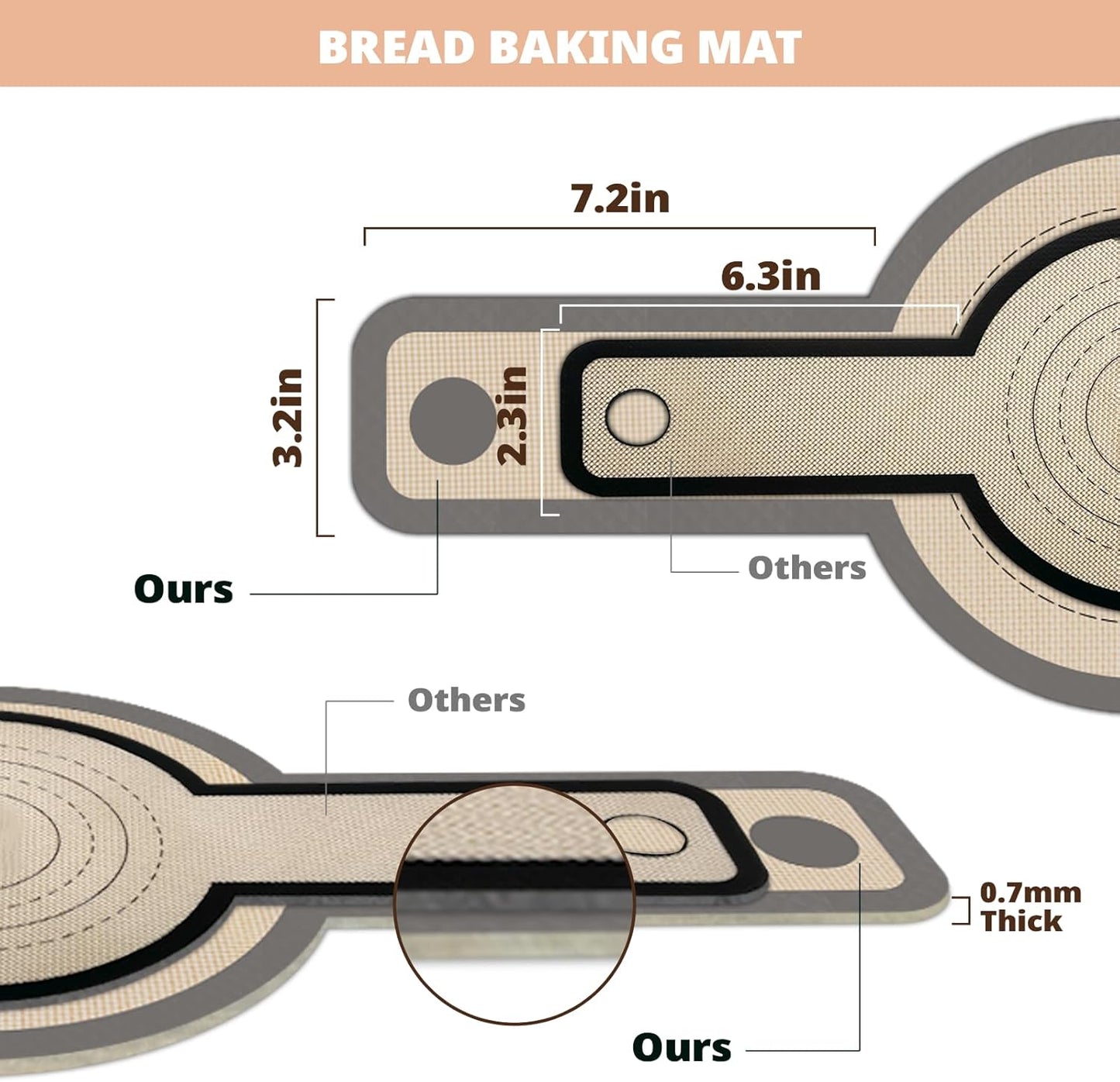 Silicone Bread Sling for Dutch Oven, 2 PCS Non-Stick & Easy Clean Reus