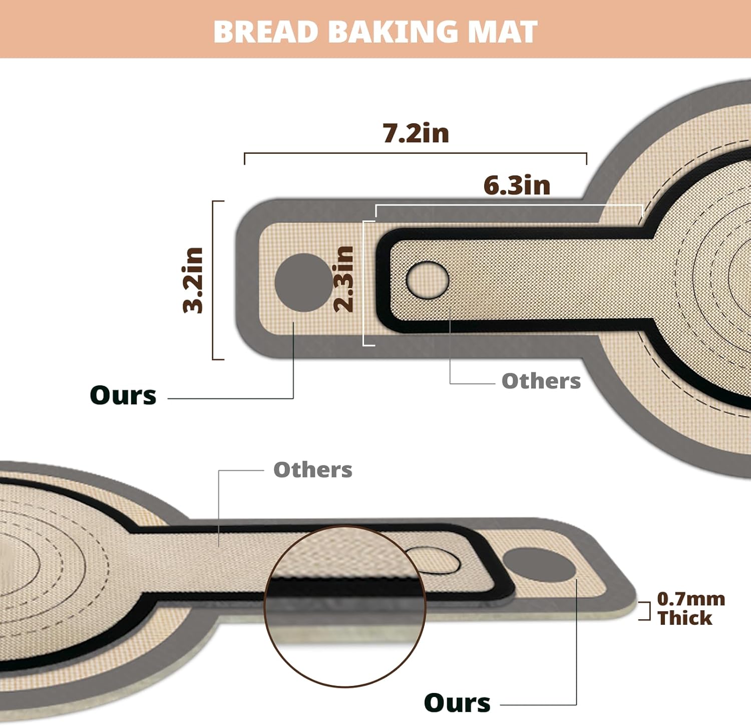 Silicone Bread Sling for Dutch Oven, 2 PCS Non-Stick & Easy Clean Reus