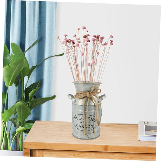 PRETYZOOM Vintage Metal Flower Bucket Planter Rustic Plant Container f
