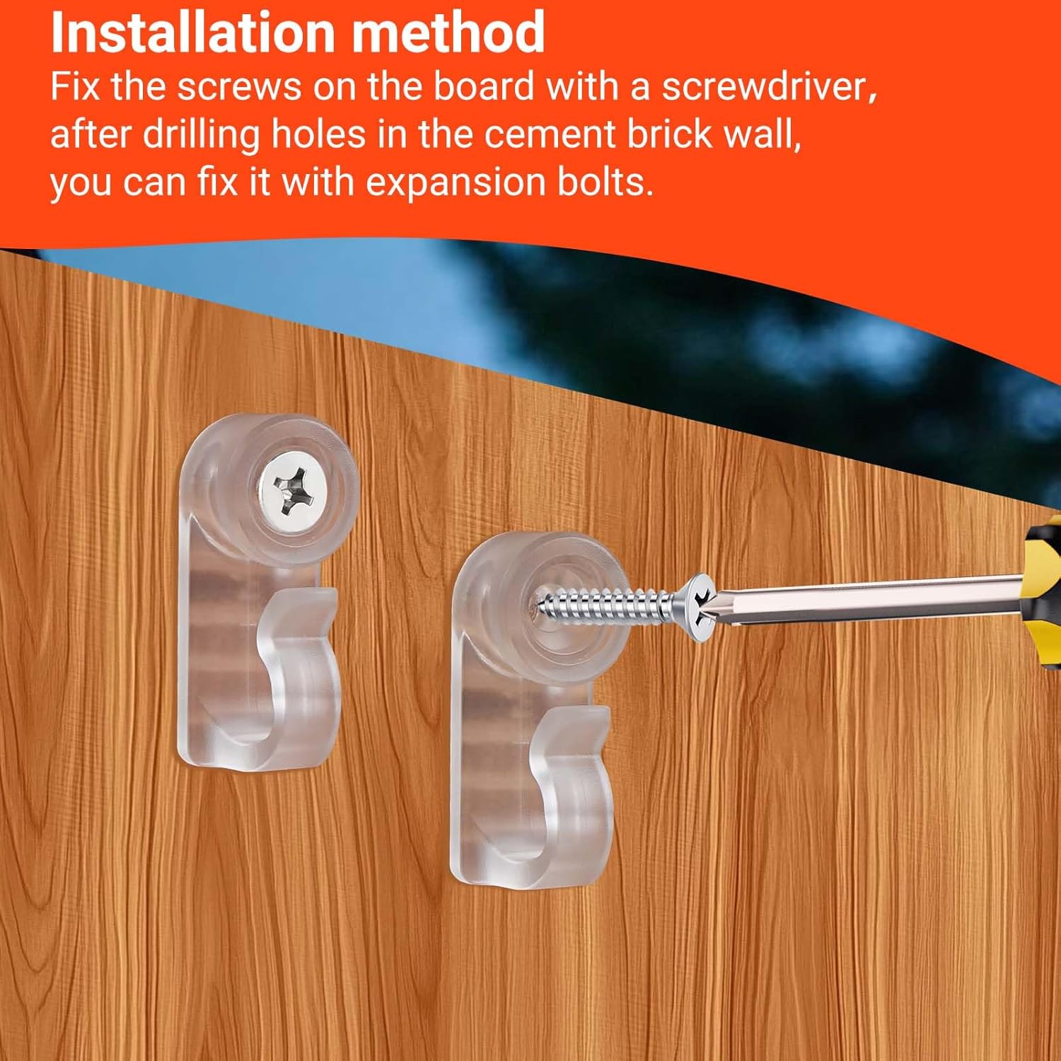 Hooks for Outdoor String Lights, 30 Pack Christmas Light Clips, Weathe