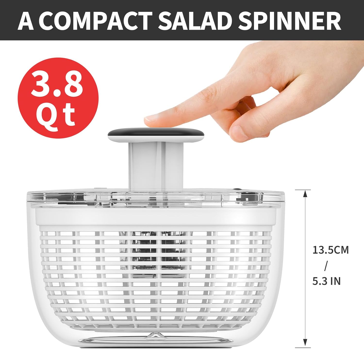 Smile mom Salad Spinner Small Lettuce Spinner Kitchen Gadgets Vegetabl