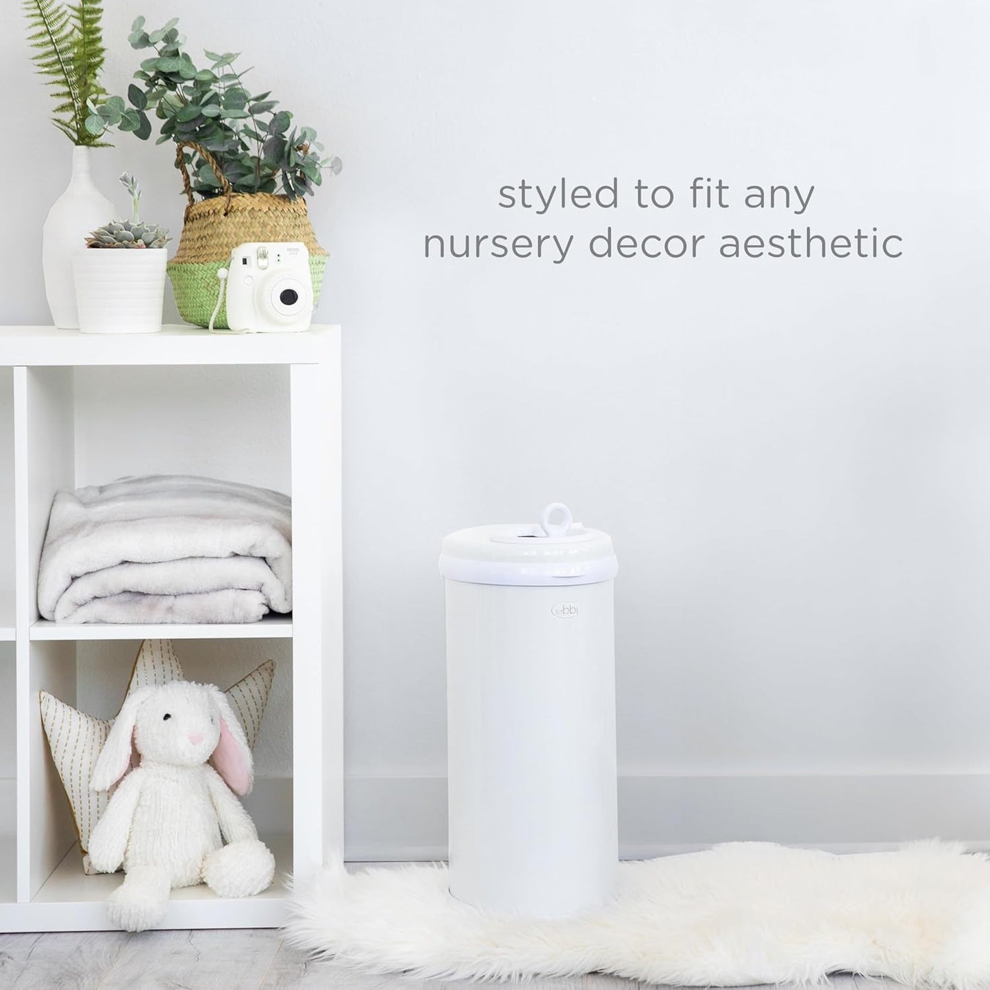 Ubbi Steel Diaper Pail, Odor Locking, No Special Bag Required, Award-W
