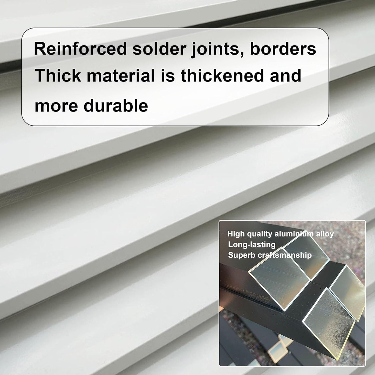 TqertrtfxaMini Split Air Conditioner Cover for Outside Units,Dustproof and Waterproof,Aluminum Air Conditioner and Heat Pump Cover,Shelf Plant Stand,Outdoor AC Unit Cover,Noise Reduction,Suitable for