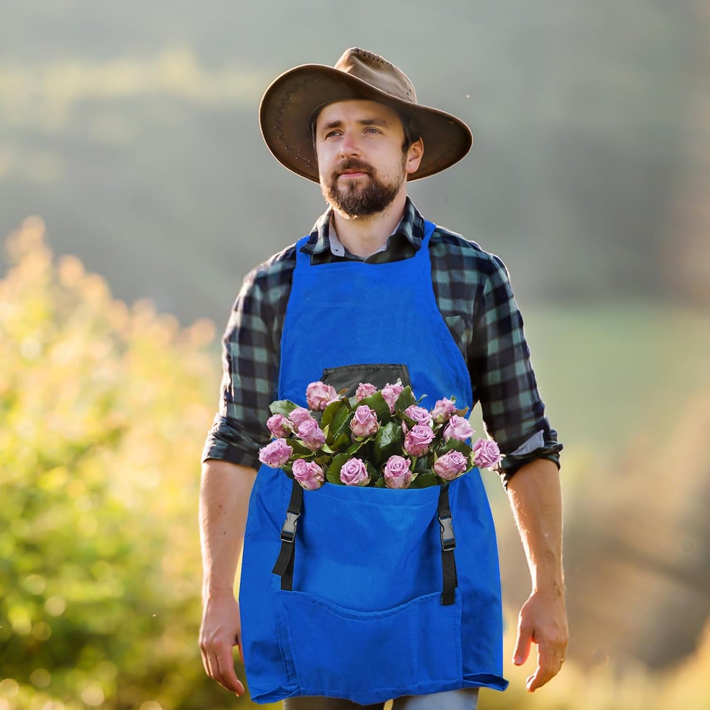 Gardening Apron, Garden Apron with Quick Release Pockets,Water Resista