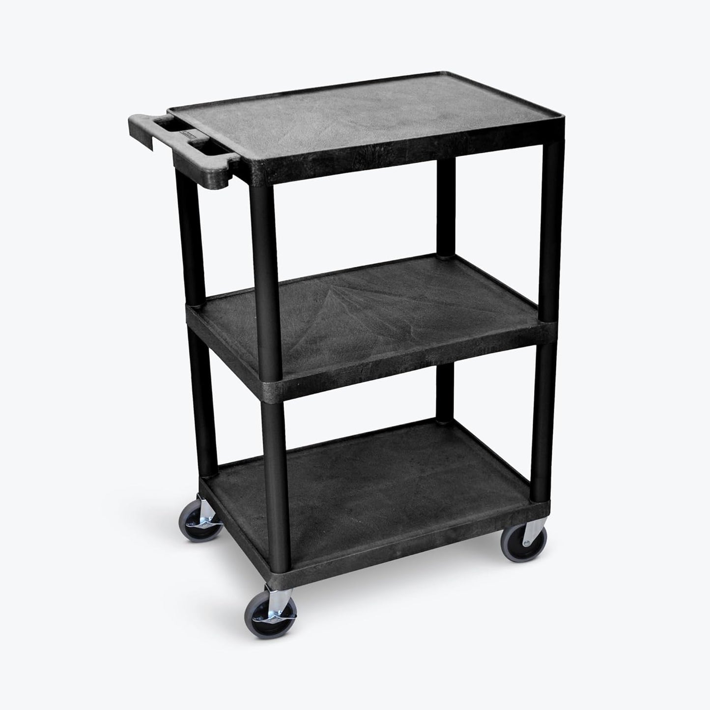 FSE 373-STC222-B Flat-Shelf Cart - Three Shelves