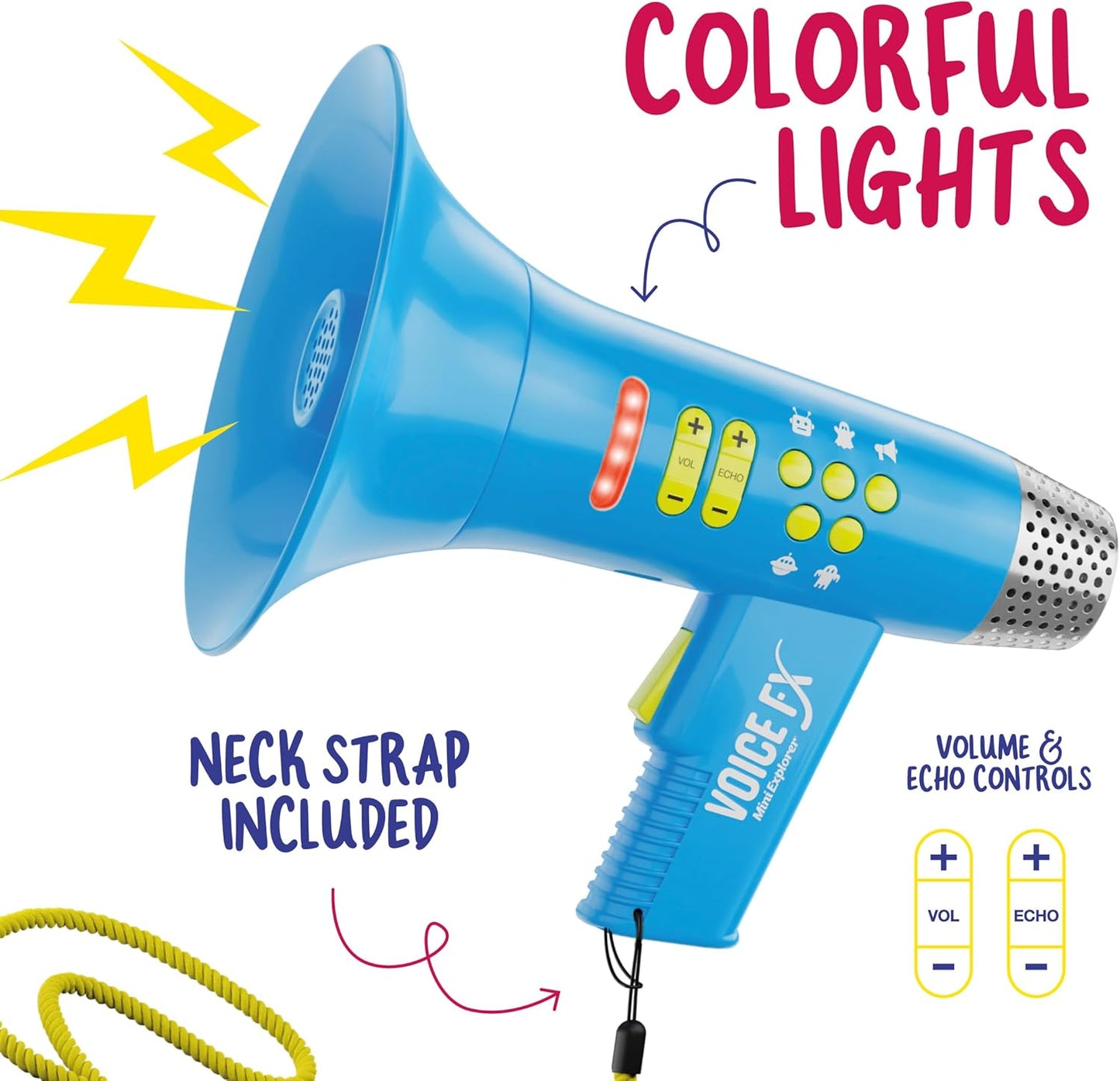 Mini Explorer Voice Changer for Kids - Easter Gifts for Kids - Voice Changing Device for Boys & Girls Ages 3-8+ Olds Birthday Gifts for 3, 4, 5, 7, 8 Year Old Boy - Toys Gift Ideas for Kid, Toddler