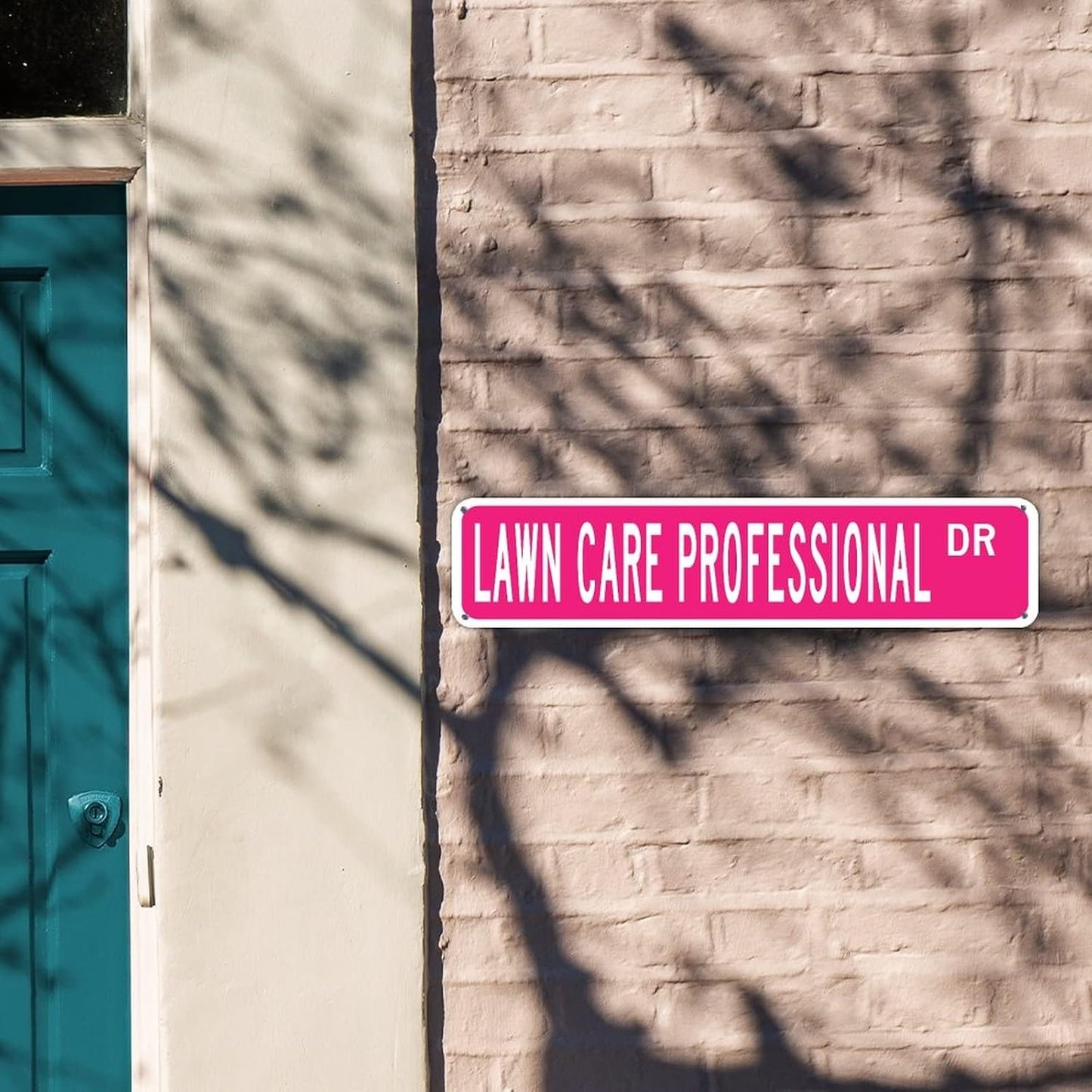 Lawn Care Professional Metal Sign Lawn Care Professional Metal Wall Art Animal Street Sign Farmhouse Sign Lawn Care Professional Gift 4" X 18"