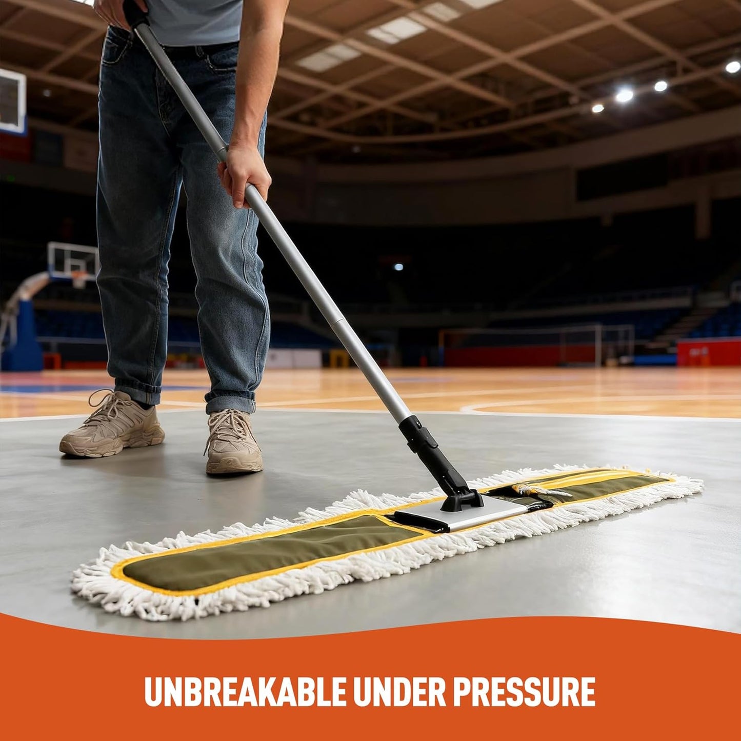 36" Commercial Dust Mops for Floor Cleaning Heavy Duty Floor Duster Mo