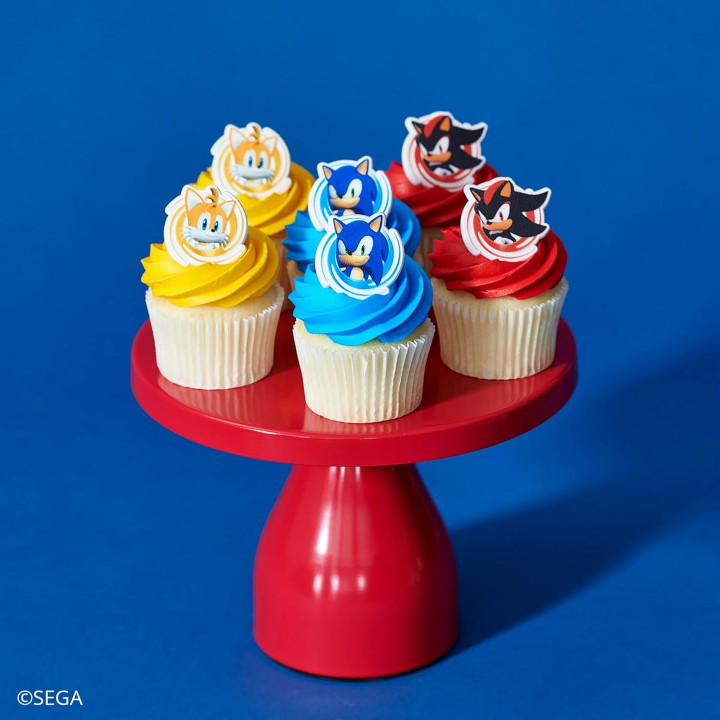 DecoPac Sonic the Hedgehog Rings, Cupcake Decorations Featuring Sonic,