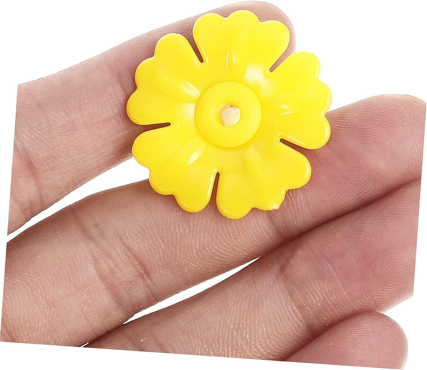 Hummingbird Feeder Flowers,30 Set Bird Hanging Feeding Ports Replacement Parts Bird Feeder Supplies for Hummingbird Feeder Hanging Feeder (Yellow)