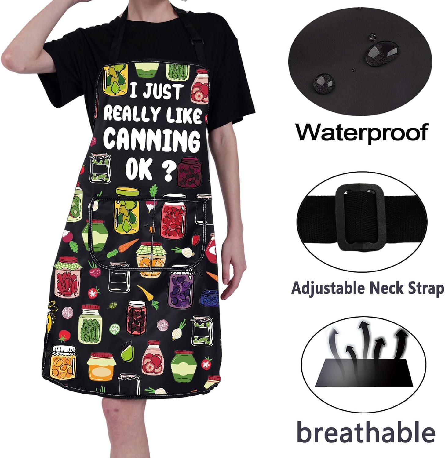 CMNIM Canning Aprons Gift for Canning Lover Canning Season Apron with 