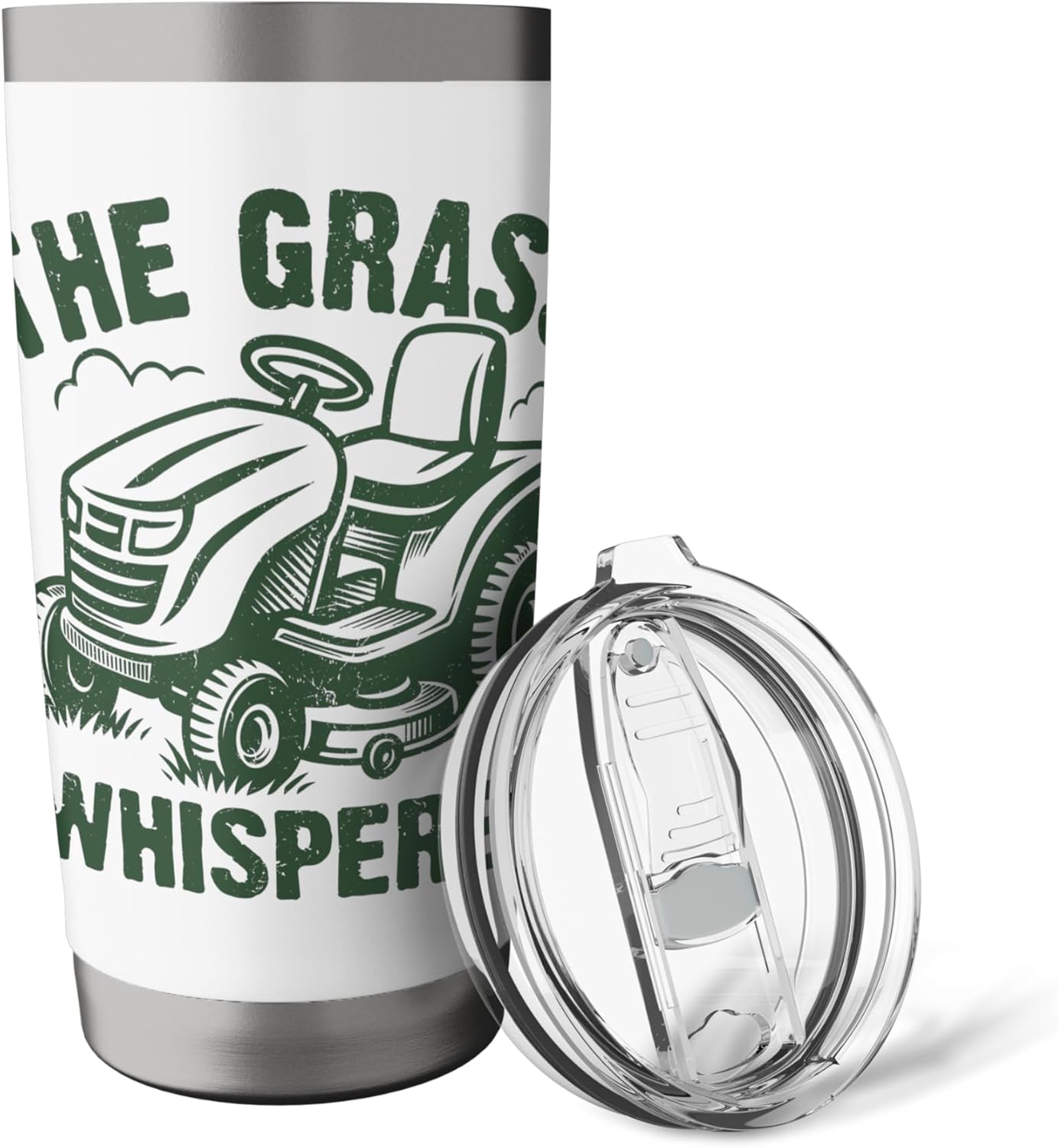The Grass Whisperer Gardener Lawn Mowing Stainless Steel Insulated Tumbler